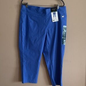 NWT Rafaella  Azure Capri Pants